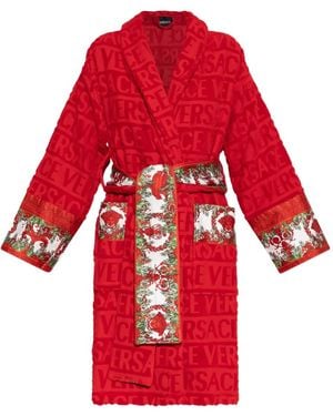 Versace I Baroque Bathrobe - Red