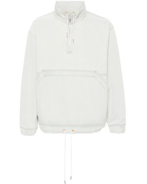 Maison Kitsuné Logo-Patch Denim Jacket - White
