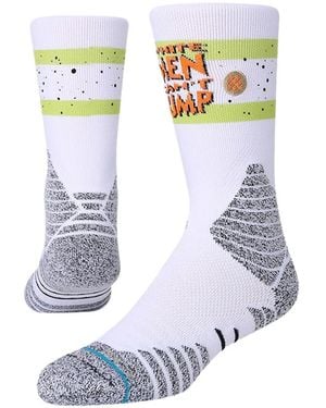 Stance Graphic-Print Striped Socks - White