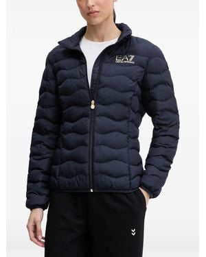 EA7 Padded Zip-Up Jacket - Blue