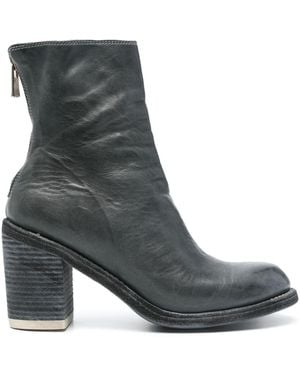 Guidi 85Mm Leather Ankle Boots - Black