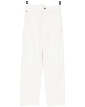 Loewe Anagram-Embroidered Jeans - White