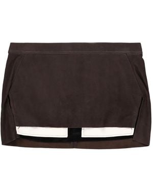 Rick Owens Fog Cutoff Mini Skirt - Black