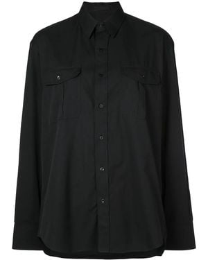 Wardrobe NYC Release 03 Tailored Poplin Shirt - Black