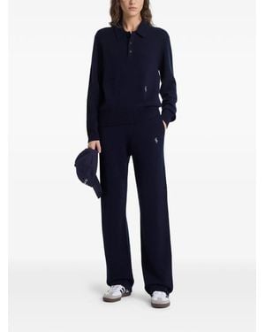 Sporty & Rich Pantalon À Taille Élastiquée - Blue
