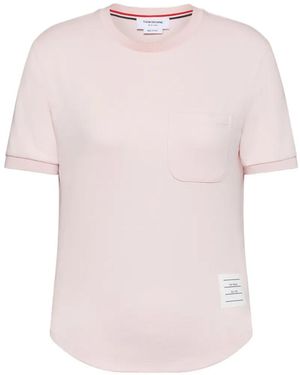Thom Browne Milano Pocket T-Shirt - Pink