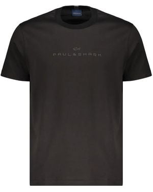Paul & Shark Logo-Print Short-Sleeved T-Shirt - Black