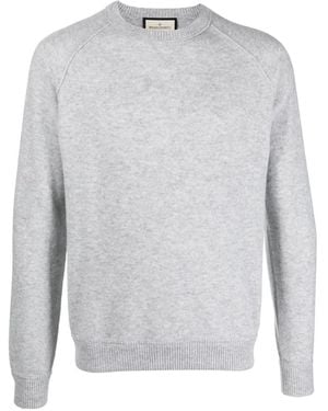 Bruno Manetti Crew Neck Cashmere Sweatshirt - Grey