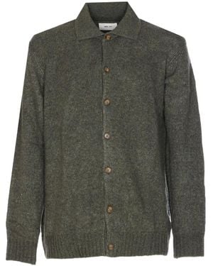 NN07 Cardigan Boutonné À Col V - Vert