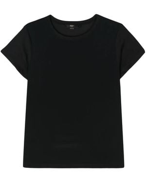 Seventy Round-Neck Panelled T-Shirt - Black
