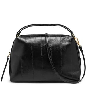 Gianni Chiarini Alifa Medium Eel-Print Tote Bag - Black