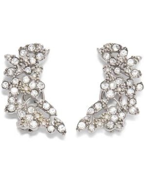Jil Sander Zirconia-Embellished Earrings - Metallic