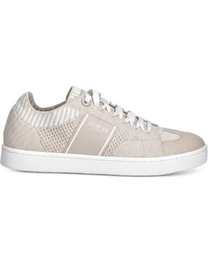 Guess Jrixie Stripe Panel Sneakers - White
