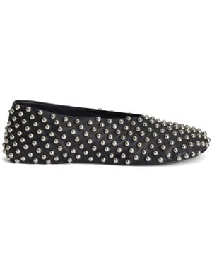 Jil Sander Studded Ballerina Shoes - Grey