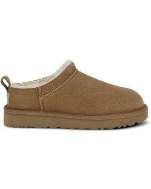 UGG Classic Micro Pull-Tab Slippers - Brown