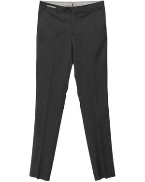 Corneliani Pantalon À Plis Marqués - Black