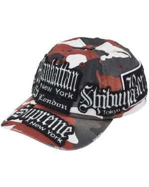 Supreme City Patches 6-Panel Cap - White