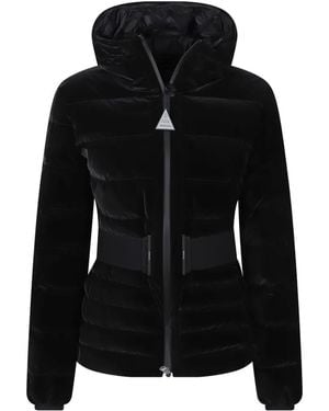 Moncler Gestuelle Belted Short Down Jacket - Black