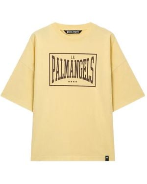Palm Angels Box Logo Loose T-Shirt - Metallic