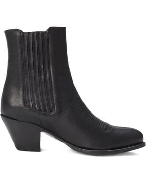 Polo Ralph Lauren Stivaletti Chelsea Western 70Mm - Nero