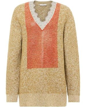 JW Anderson Maglione Con Rifinitura - Giallo