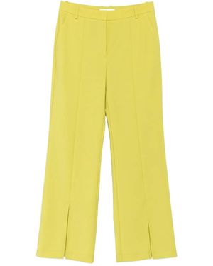 Marc O' Polo Split-Hem Straight Trousers - Yellow