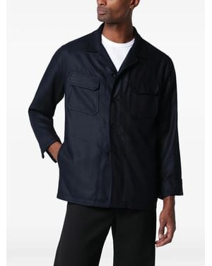Tagliatore Flap-Pocket Shirt Jacket - Blue