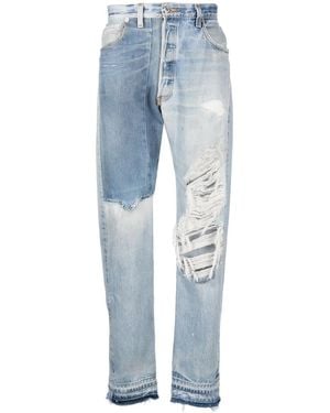 GALLERY DEPT. Ken Ripped Slim-Cut Jeans - Blue