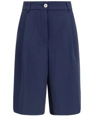 Cruna Pantalones Cortos Con Botones - Azul