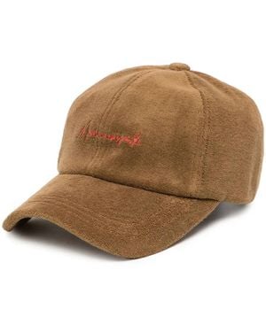 Goen.J Embroidered Logo Cap - Natural