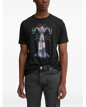 Paul Smith Lobster Print T-Shirt - Black