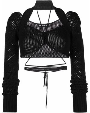 ANDREADAMO Cropped Top - Zwart