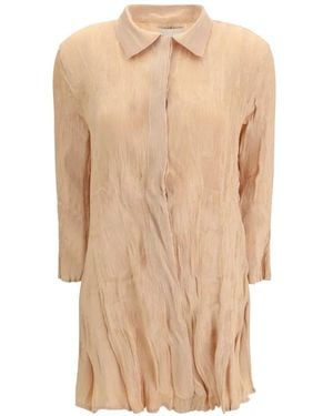 GONGDID DESIGN Long-Sleeve Mini Dress - Natural