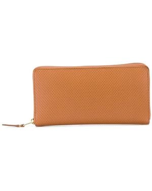 Comme des Garçons Leather Continental Wallet - Brown