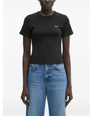 WRSTBHVR Janina Ribbed T-Shirt - Black