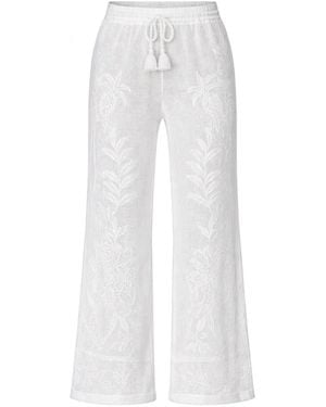 FARM Rio Pantalon À Fleurs - White