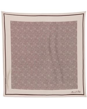 Marc O' Polo Polka-Dot Square Scarf - Natural