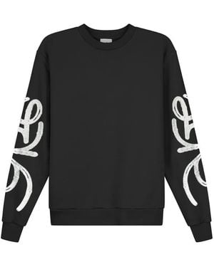Arte' Felpa Con Grafica - Nero