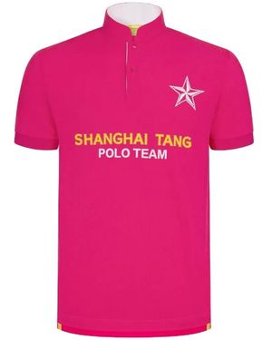 Shanghai Tang Polo Team Polo Shirt - Pink