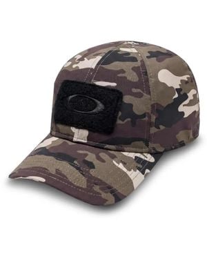 Oakley Si Camouflage-Print Fitted Cap - Black