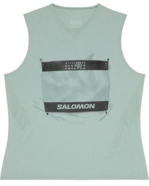 MM6 MAISON MARGIELA X SALOMON X Salomon Logo-Print Tank Top - Green