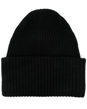 Bompard Ribbed Beanie - Black