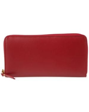 Comme des Garçons Zip-Around Leather Wallet - Red