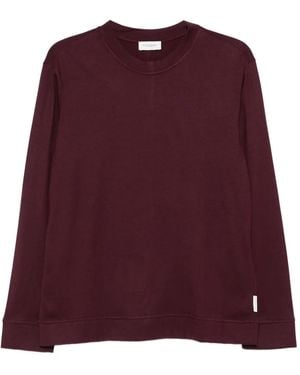 Paolo Pecora クルーネック ロングtシャツ - パープル