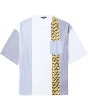 Comme des Garçons Panelled Paisley-Print T-Shirt - White