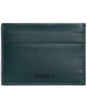 Shinola Vachetta Leather Card Case - Green