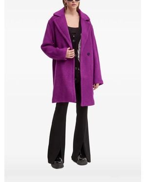 Desigual Floral-Pattern V-Neck Cardigan - Purple