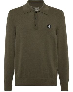 Billionaire Long-Sleeve Polo Shirt - Green