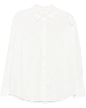 6397 Button-Fastening Long-Sleeve Shirt - White