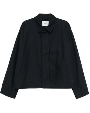 Arte' Logo-Embroidered Zip-Up Jacket - Black